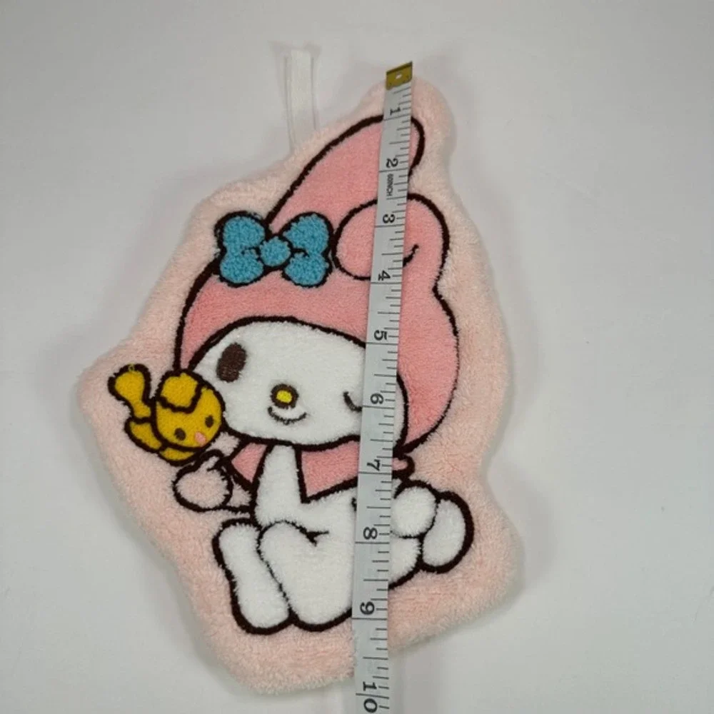 My Melody Plush Washcloth Sanrio Pink‎ Yellow Bow Kawaii Cute Face Towel